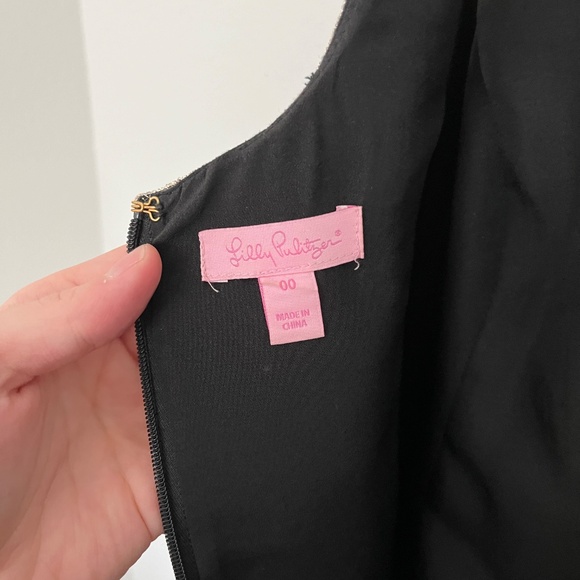 Lilly Pulitzer Black + Gold Janice Dress Shift Dress - Picture 4 of 4